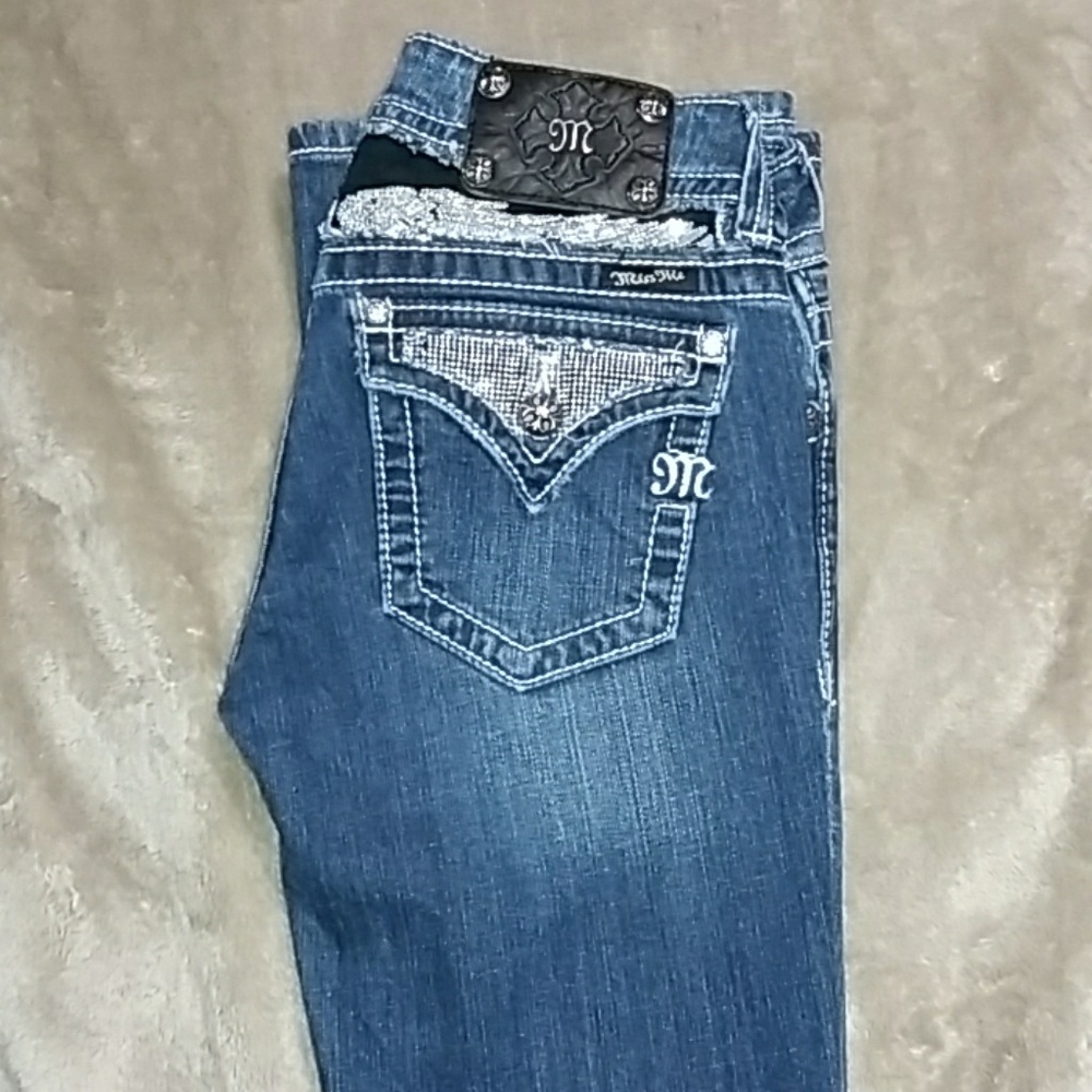 Miss Me Embellished Wing Jeans Size 27